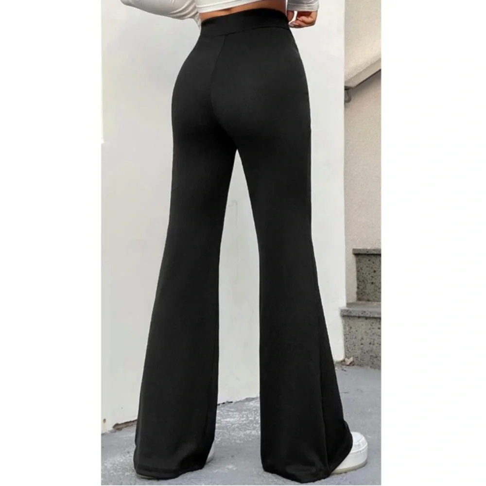 NWT SHEIN V WAIST FLARE LEG PANTS! - Picture 2 of 5